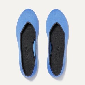 Rothy’s Women’s Ballet Flat Merino Wool, size 10.5 color Ice Blue
